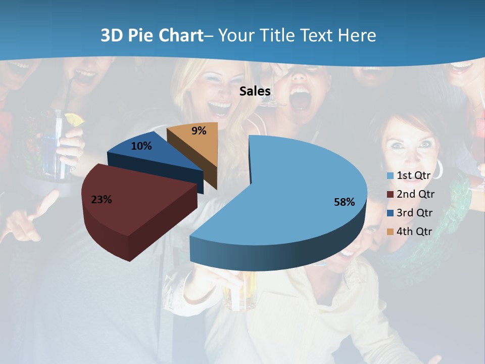 Golfer Waiting For The Fairway To Clear So That He Can Make His Drive From The Tee Box. PowerPoint Template