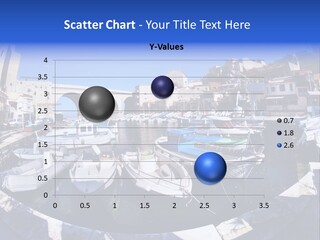 Bright Contrast Effect Of Boats In A Small Harbour In Marseille, France PowerPoint Template