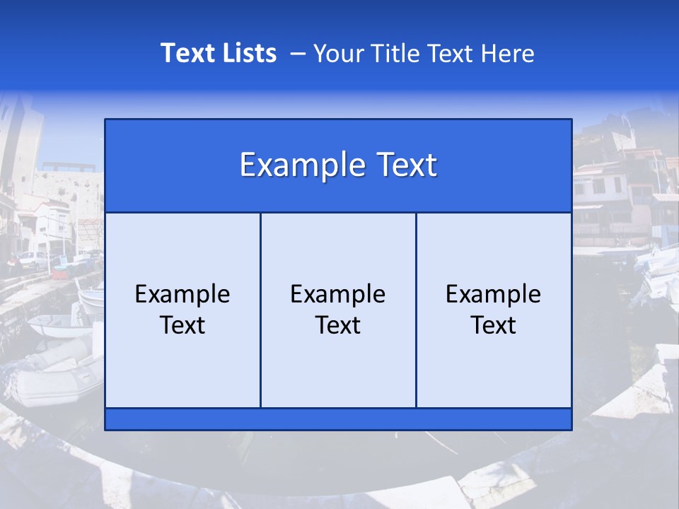 Bright Contrast Effect Of Boats In A Small Harbour In Marseille, France PowerPoint Template