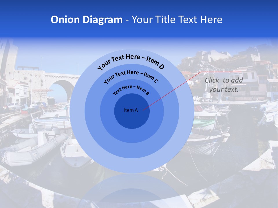 Bright Contrast Effect Of Boats In A Small Harbour In Marseille, France PowerPoint Template