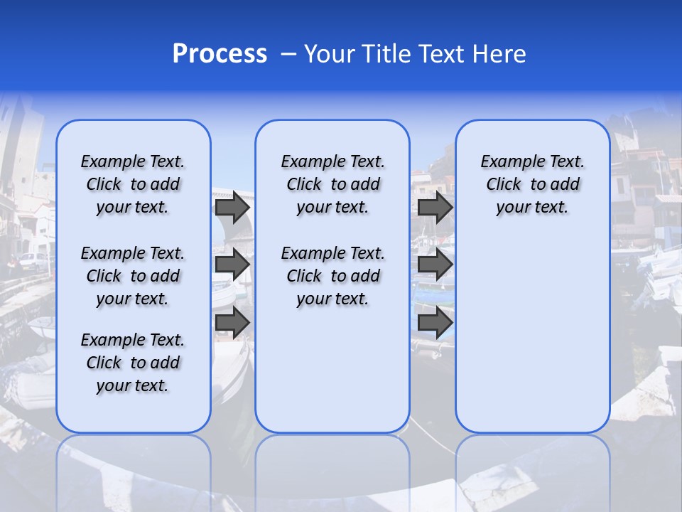 Bright Contrast Effect Of Boats In A Small Harbour In Marseille, France PowerPoint Template