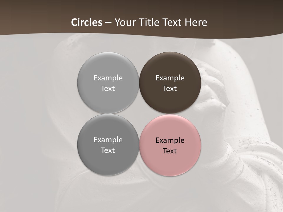 A Statue Of An Angel Praying. PowerPoint Template