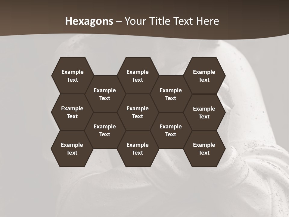 A Statue Of An Angel Praying. PowerPoint Template