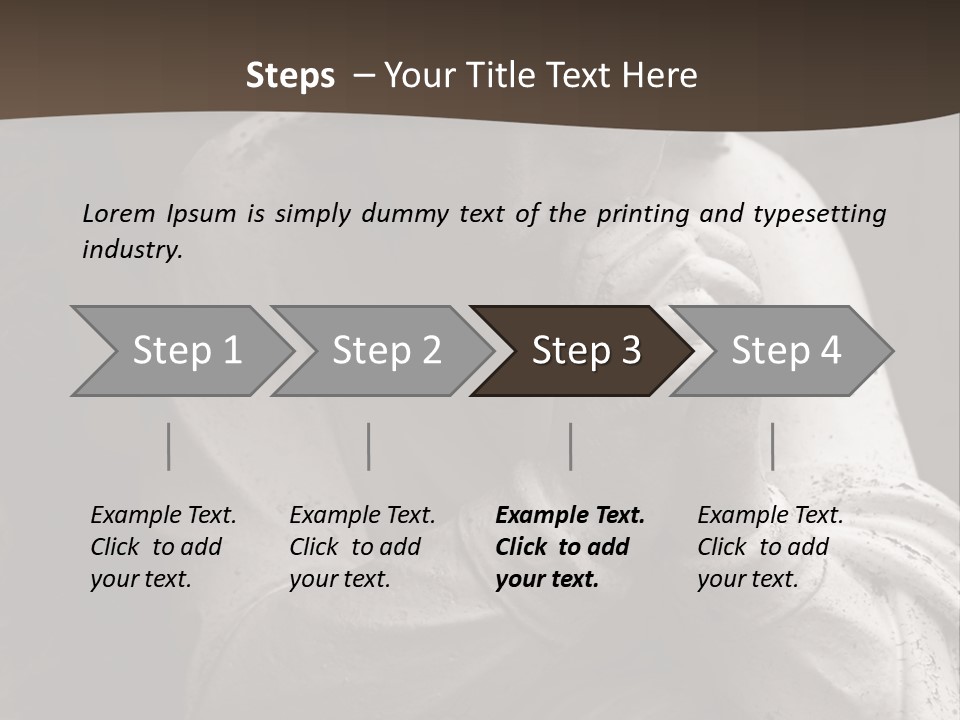 A Statue Of An Angel Praying. PowerPoint Template