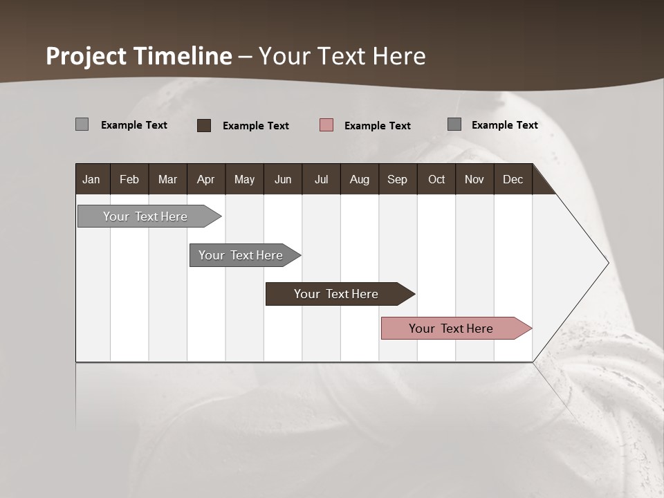 A Statue Of An Angel Praying. PowerPoint Template