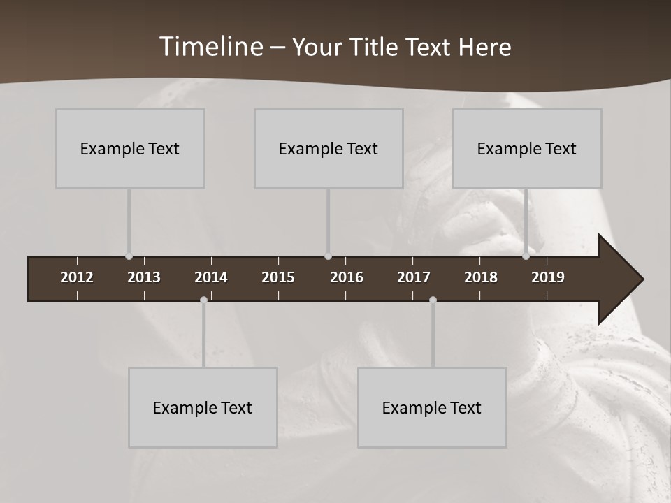 A Statue Of An Angel Praying. PowerPoint Template