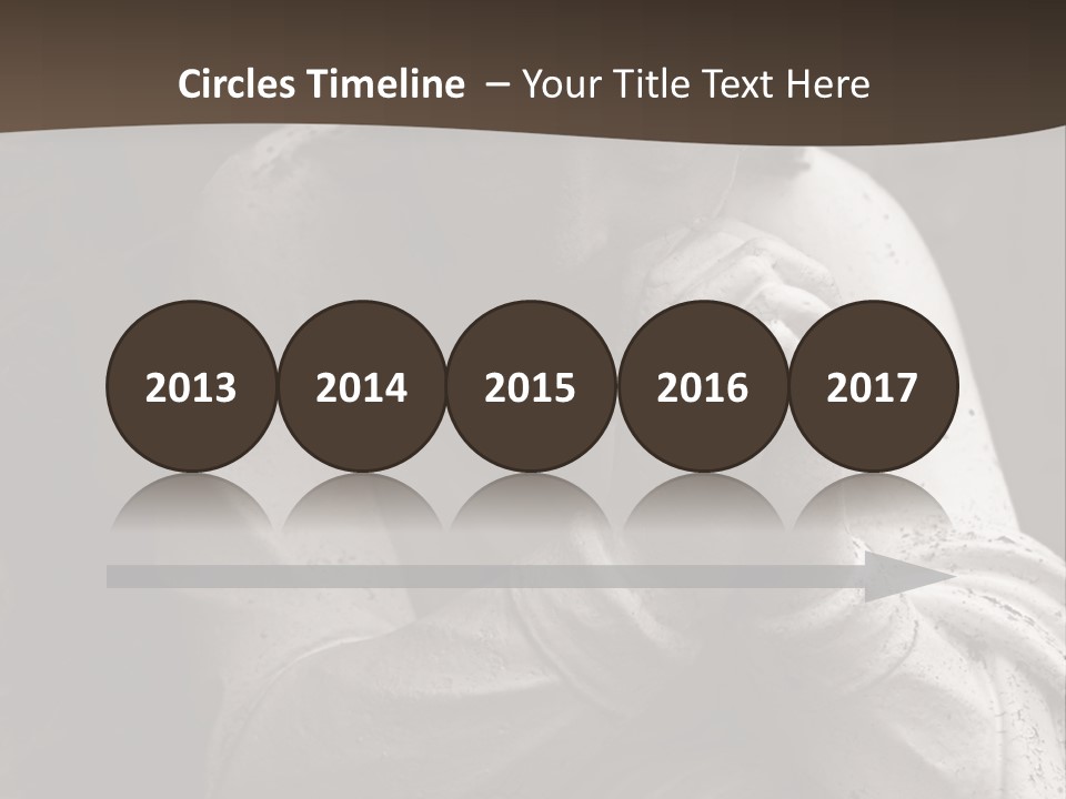 A Statue Of An Angel Praying. PowerPoint Template