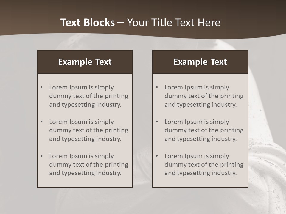 A Statue Of An Angel Praying. PowerPoint Template