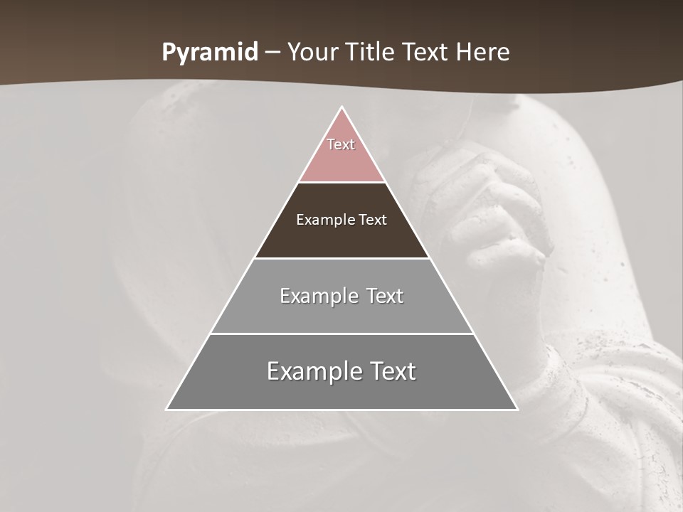 A Statue Of An Angel Praying. PowerPoint Template