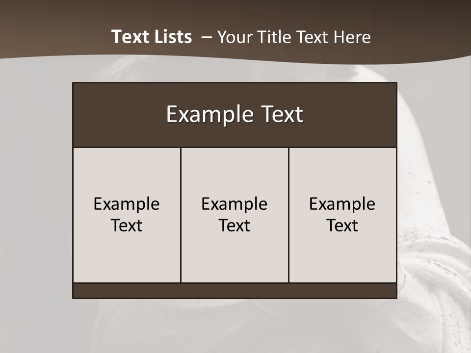 A Statue Of An Angel Praying. PowerPoint Template