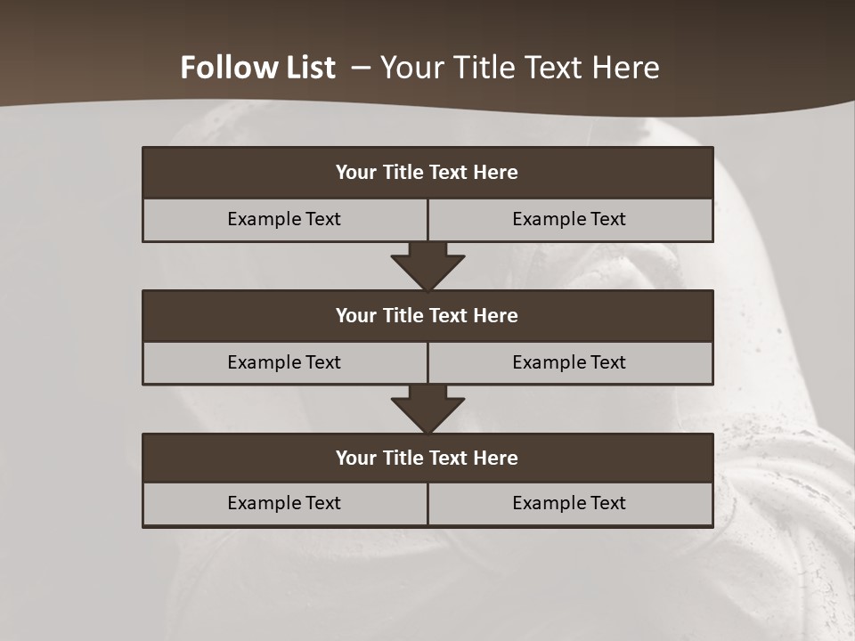 A Statue Of An Angel Praying. PowerPoint Template