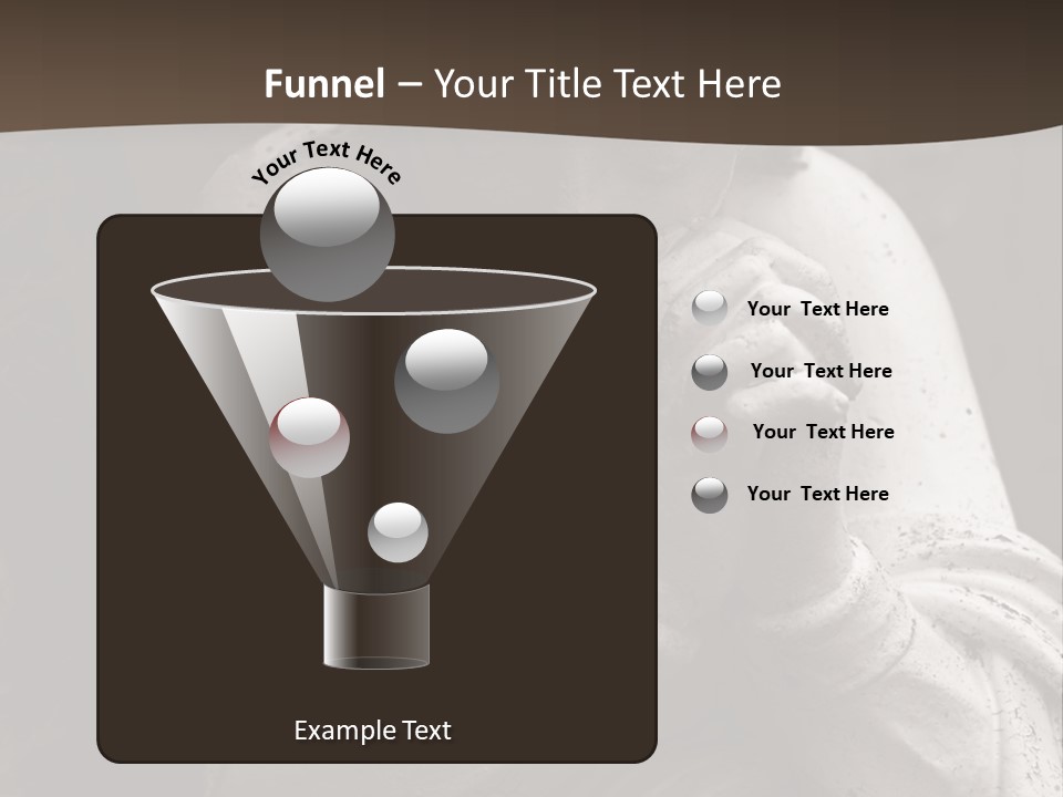 A Statue Of An Angel Praying. PowerPoint Template