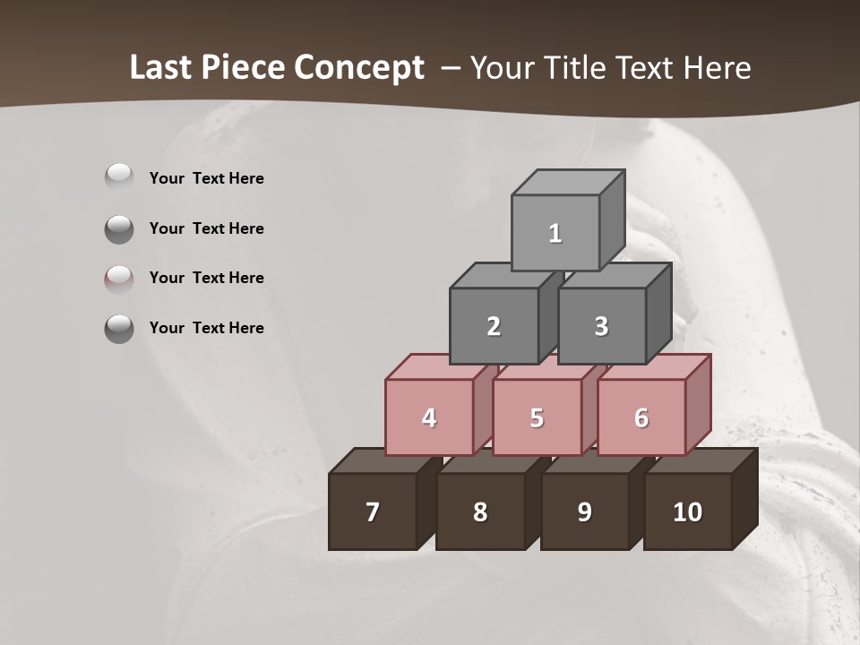 A Statue Of An Angel Praying. PowerPoint Template