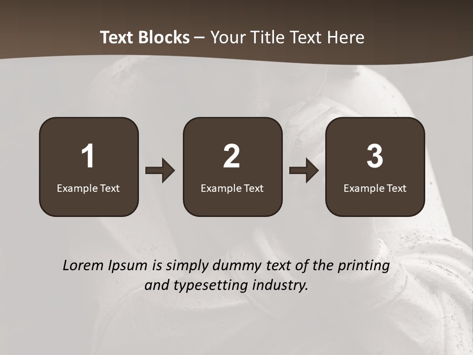 A Statue Of An Angel Praying. PowerPoint Template