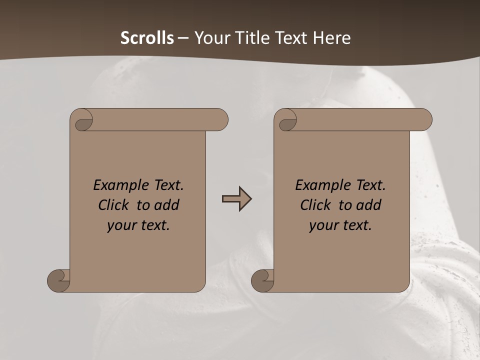 A Statue Of An Angel Praying. PowerPoint Template
