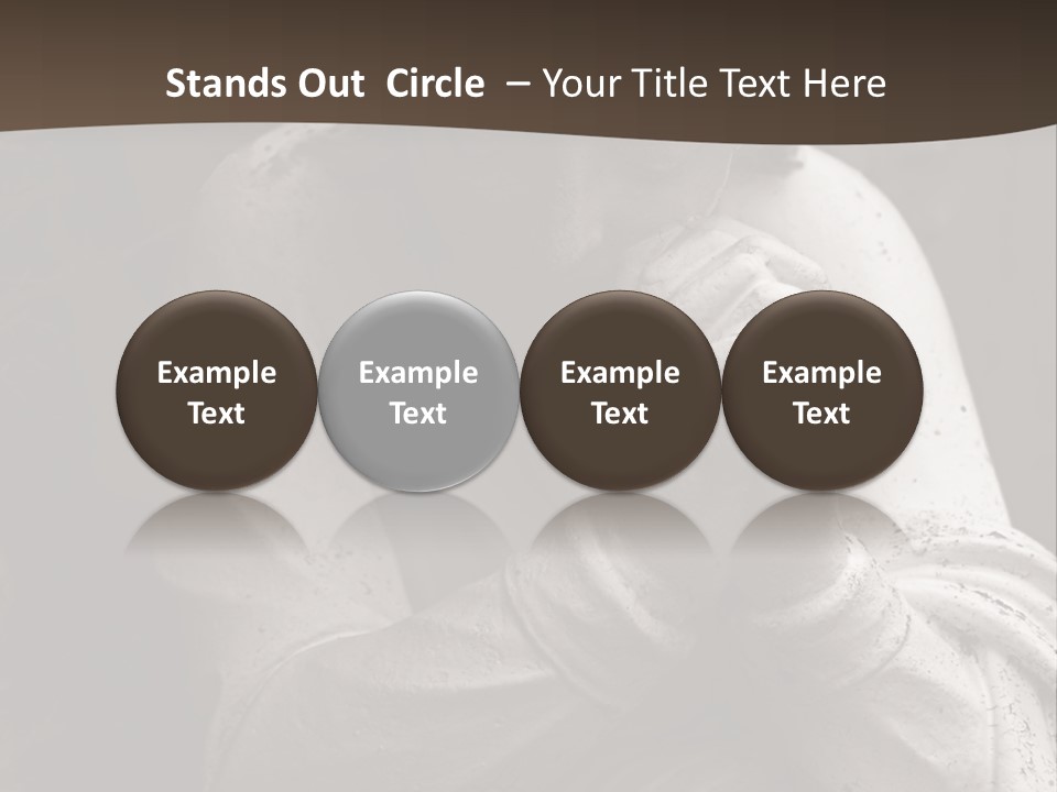 A Statue Of An Angel Praying. PowerPoint Template