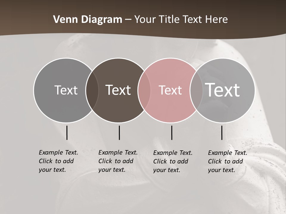A Statue Of An Angel Praying. PowerPoint Template
