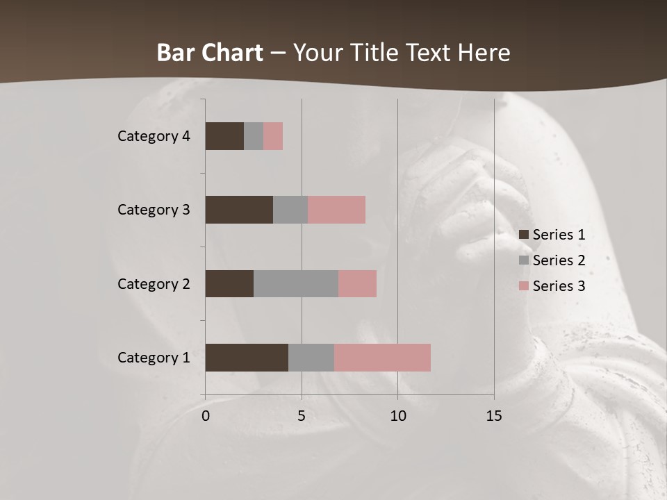 A Statue Of An Angel Praying. PowerPoint Template