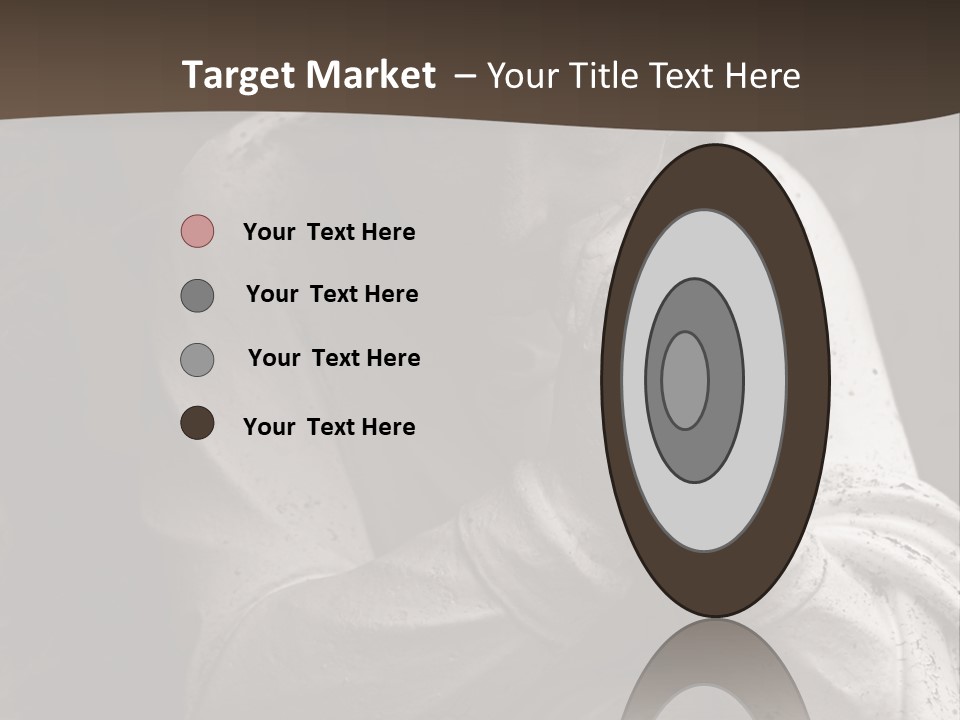 A Statue Of An Angel Praying. PowerPoint Template