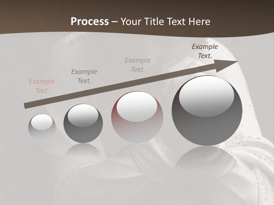 A Statue Of An Angel Praying. PowerPoint Template