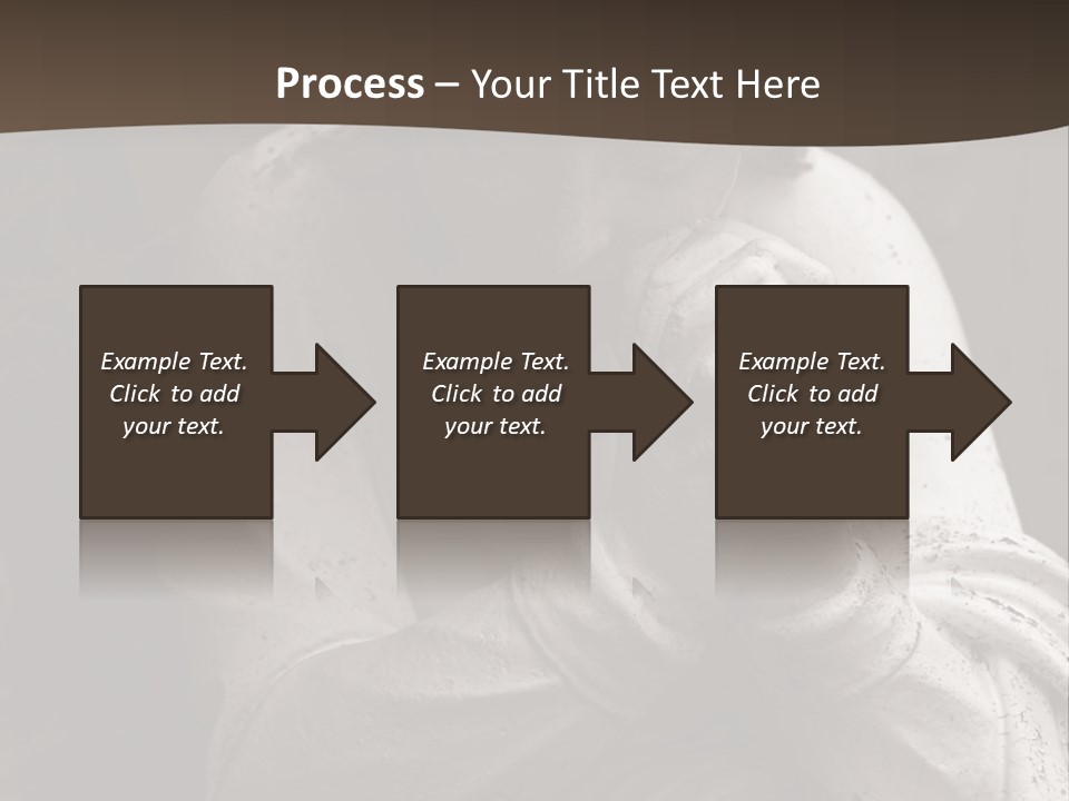 A Statue Of An Angel Praying. PowerPoint Template