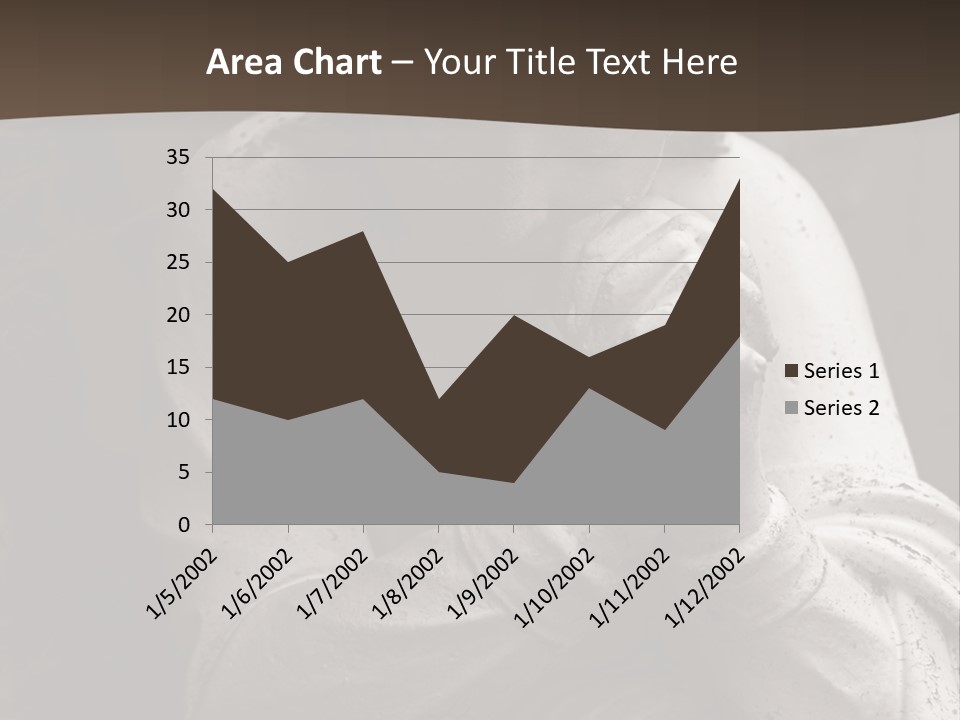 A Statue Of An Angel Praying. PowerPoint Template