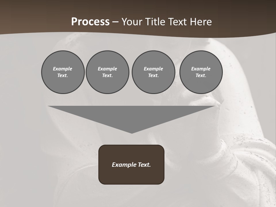 A Statue Of An Angel Praying. PowerPoint Template