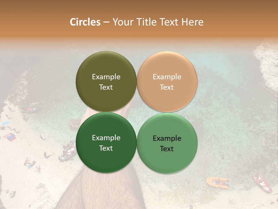 Feet And Water At The Tremiti Islands PowerPoint Template