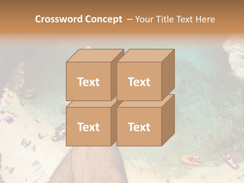 Feet And Water At The Tremiti Islands PowerPoint Template