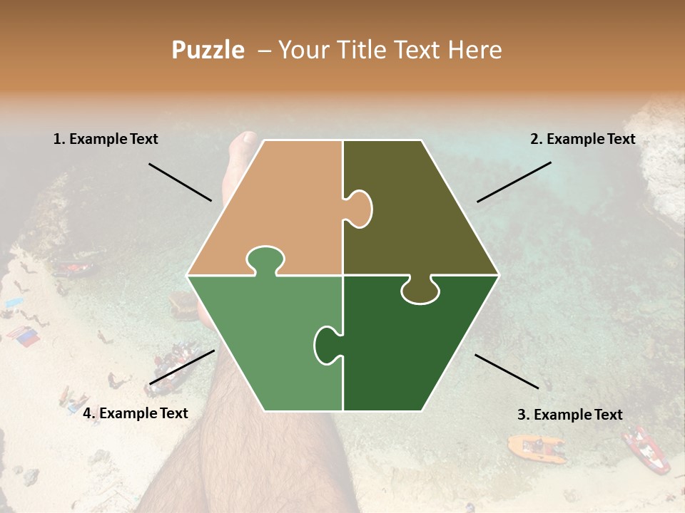 Feet And Water At The Tremiti Islands PowerPoint Template