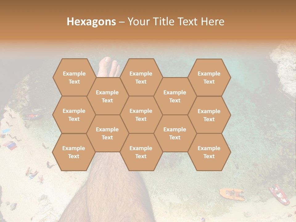 Feet And Water At The Tremiti Islands PowerPoint Template