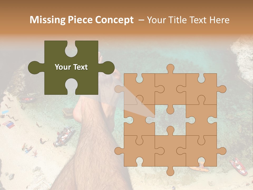 Feet And Water At The Tremiti Islands PowerPoint Template