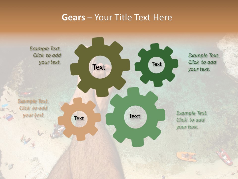 Feet And Water At The Tremiti Islands PowerPoint Template