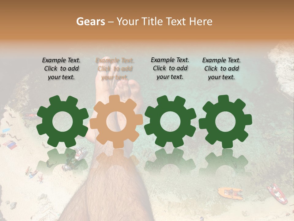 Feet And Water At The Tremiti Islands PowerPoint Template