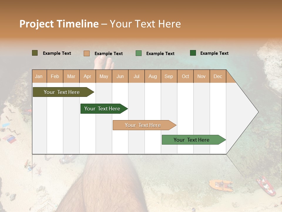 Feet And Water At The Tremiti Islands PowerPoint Template