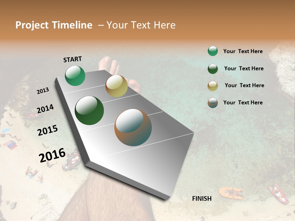 Feet And Water At The Tremiti Islands PowerPoint Template