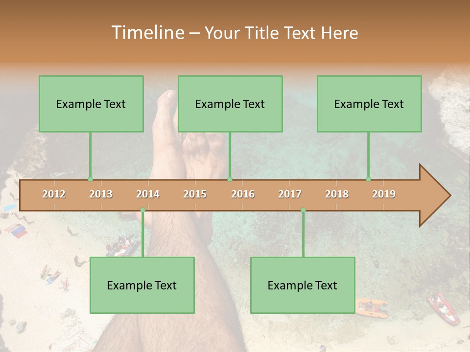 Feet And Water At The Tremiti Islands PowerPoint Template