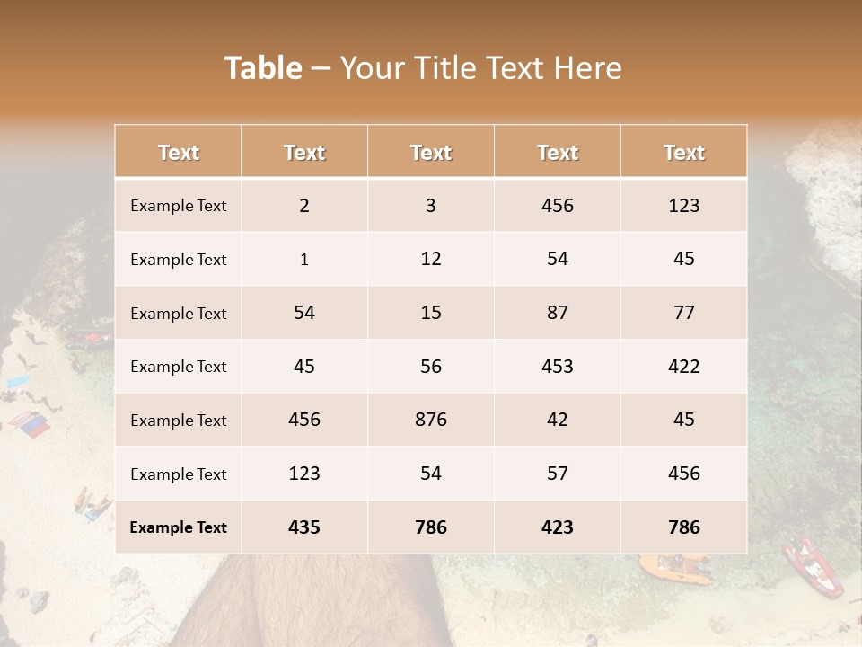 Feet And Water At The Tremiti Islands PowerPoint Template