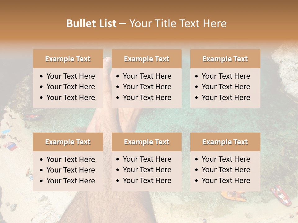 Feet And Water At The Tremiti Islands PowerPoint Template