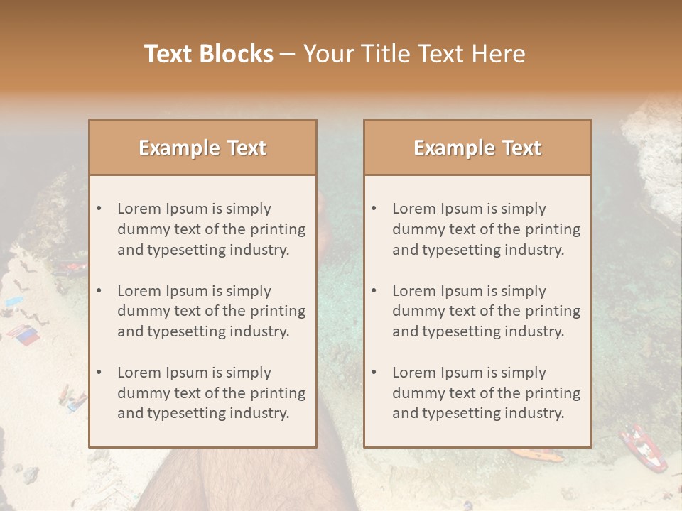 Feet And Water At The Tremiti Islands PowerPoint Template