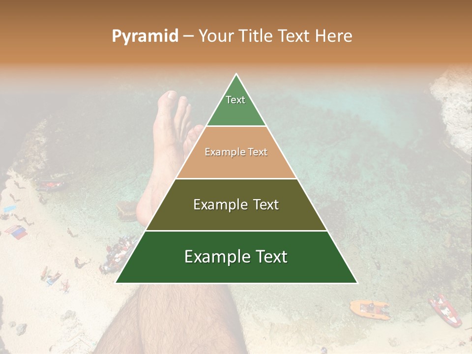 Feet And Water At The Tremiti Islands PowerPoint Template