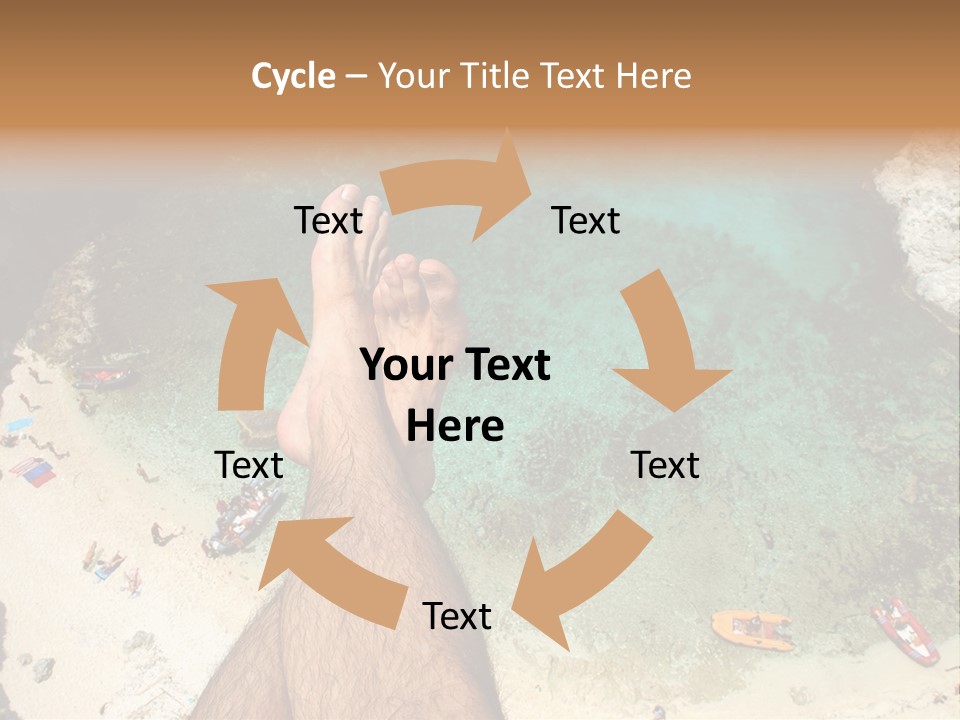 Feet And Water At The Tremiti Islands PowerPoint Template