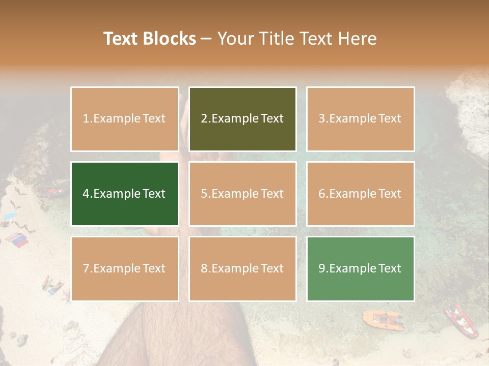 Feet And Water At The Tremiti Islands PowerPoint Template