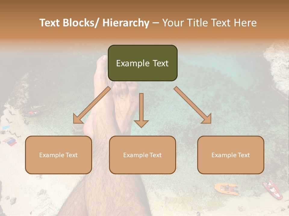 Feet And Water At The Tremiti Islands PowerPoint Template