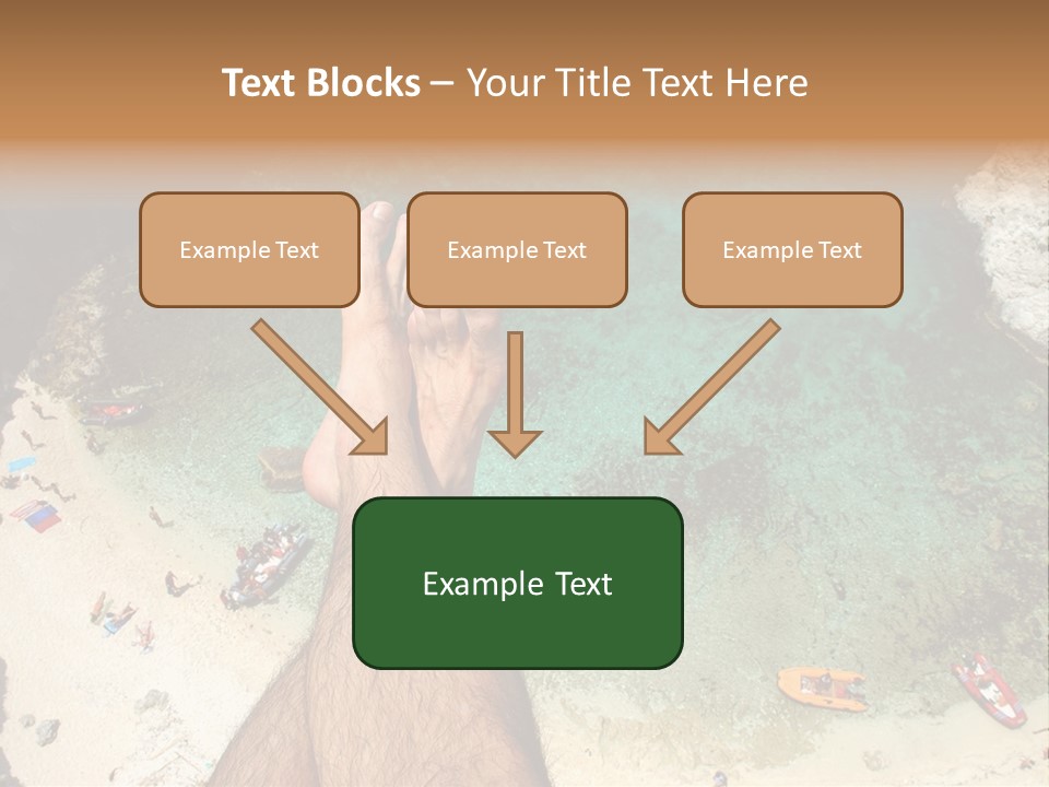 Feet And Water At The Tremiti Islands PowerPoint Template