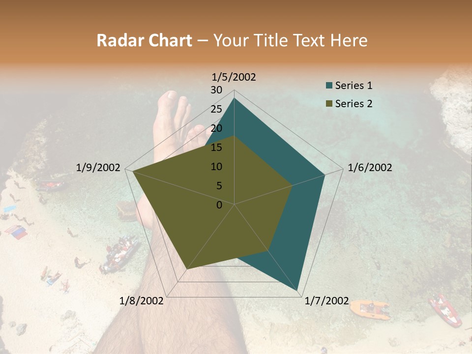 Feet And Water At The Tremiti Islands PowerPoint Template