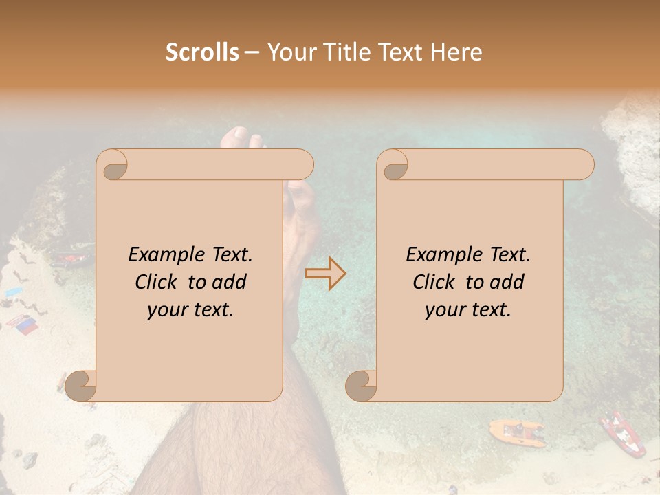 Feet And Water At The Tremiti Islands PowerPoint Template