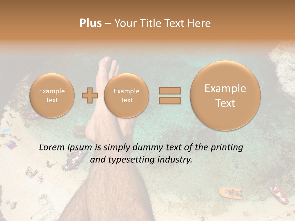 Feet And Water At The Tremiti Islands PowerPoint Template