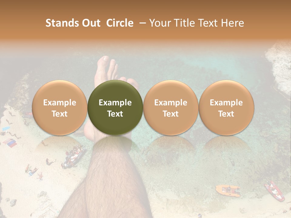 Feet And Water At The Tremiti Islands PowerPoint Template