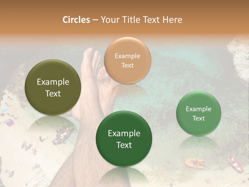 Feet And Water At The Tremiti Islands PowerPoint Template